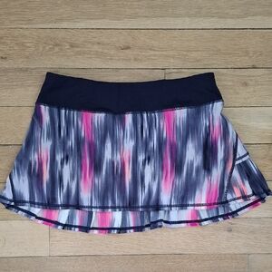 Lululemon Athletica Black and Pink Mini Skirt